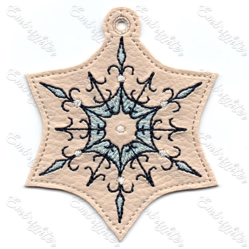 ITH filigree SMALL snowflake embroidery design set – Embrighter