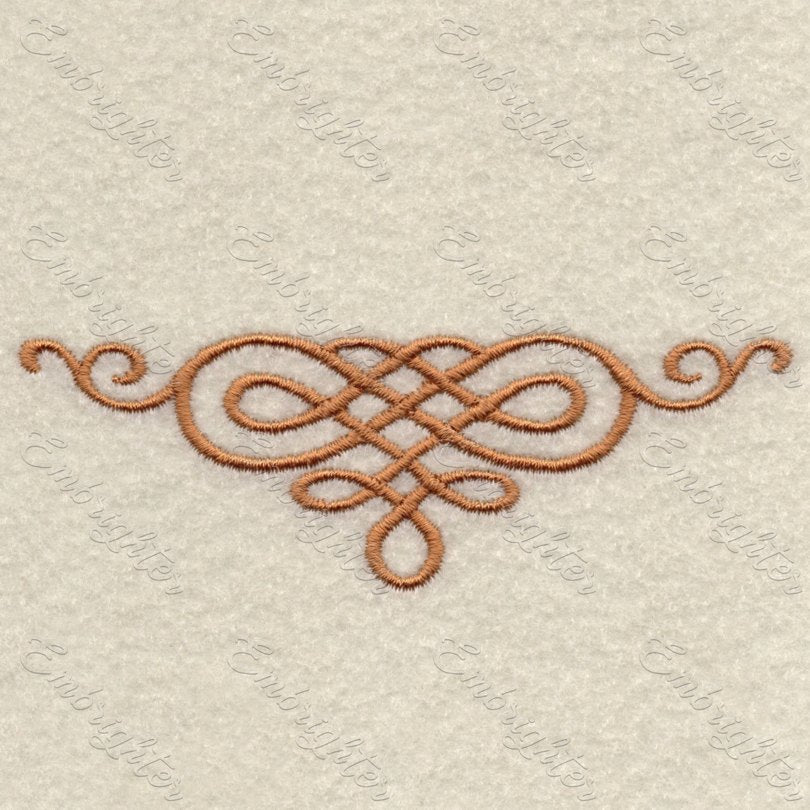 Wickerwork border machine embroidery design. Beautiful, elegant wicker pattern. Can be used for wedding embroidery, towel embroidery, other decoration.