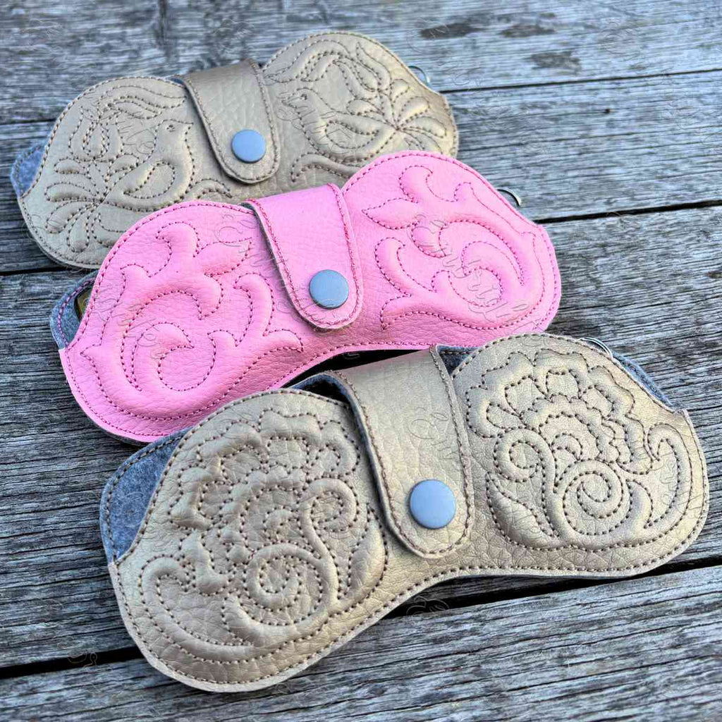 Glasses case ITH embroidery design set – 3D Puffy