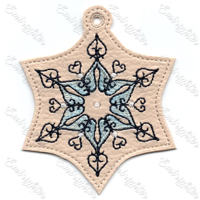 ITH filigree SMALL snowflake 04 embroidery design