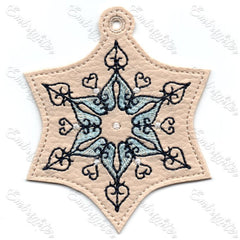 Snowflake Embroidery Design. Snowflake Silhouette. Mini Snowflake. Machine  embroidery. Christmas Embroidery. Christmas Snowflake.
