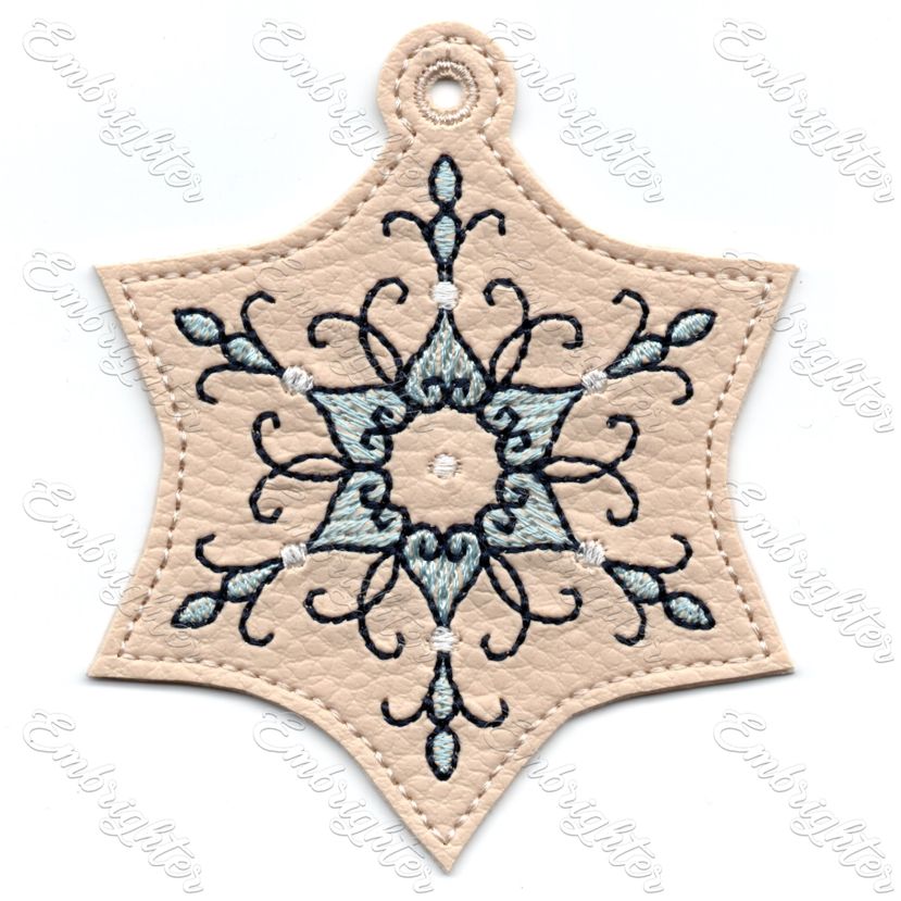 ITH filigree SMALL snowflake embroidery design set – Embrighter