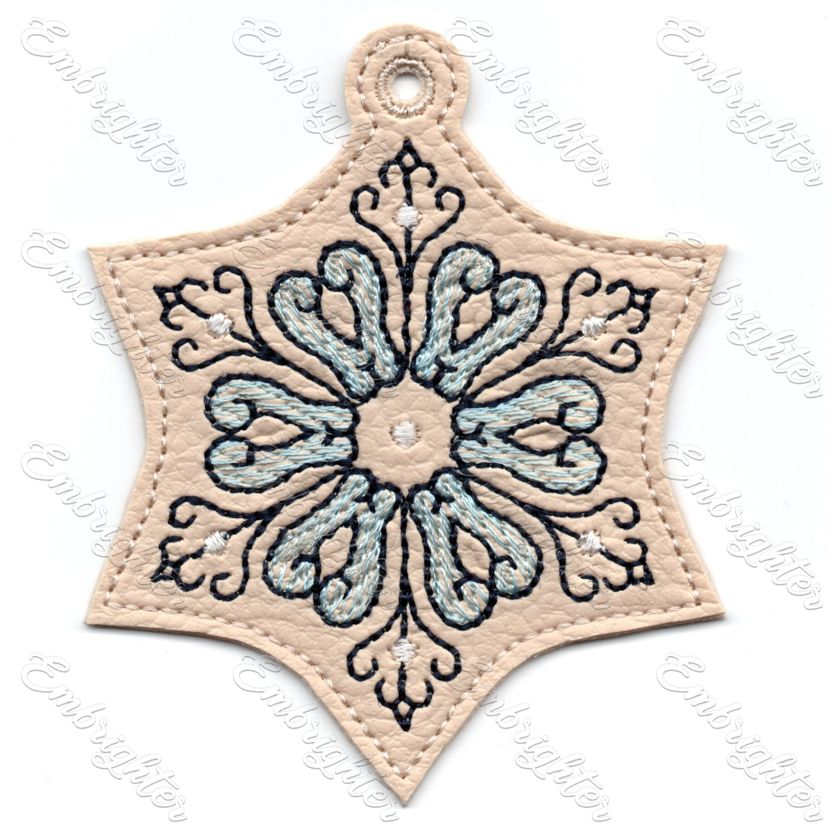 ITH filigree SMALL snowflake embroidery design set – Embrighter