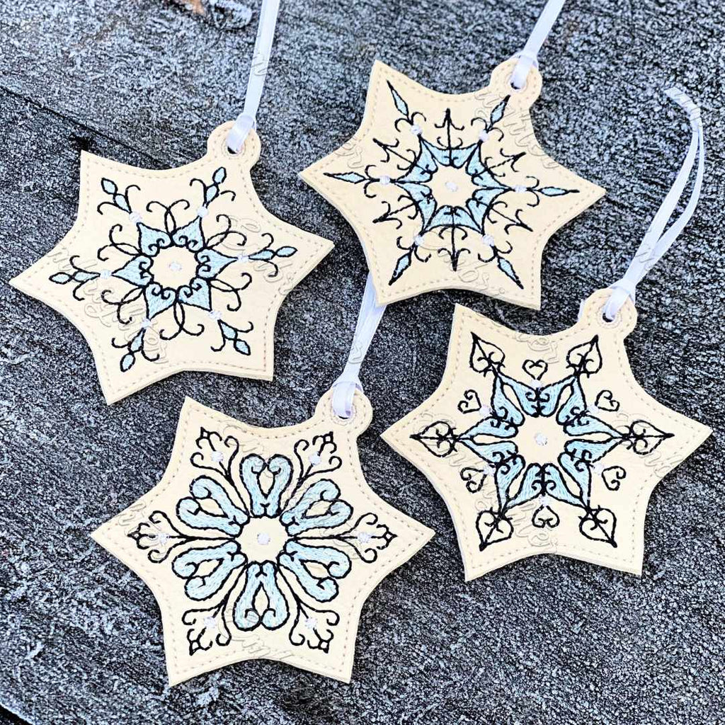 ITH filigree SMALL snowflake embroidery design set
