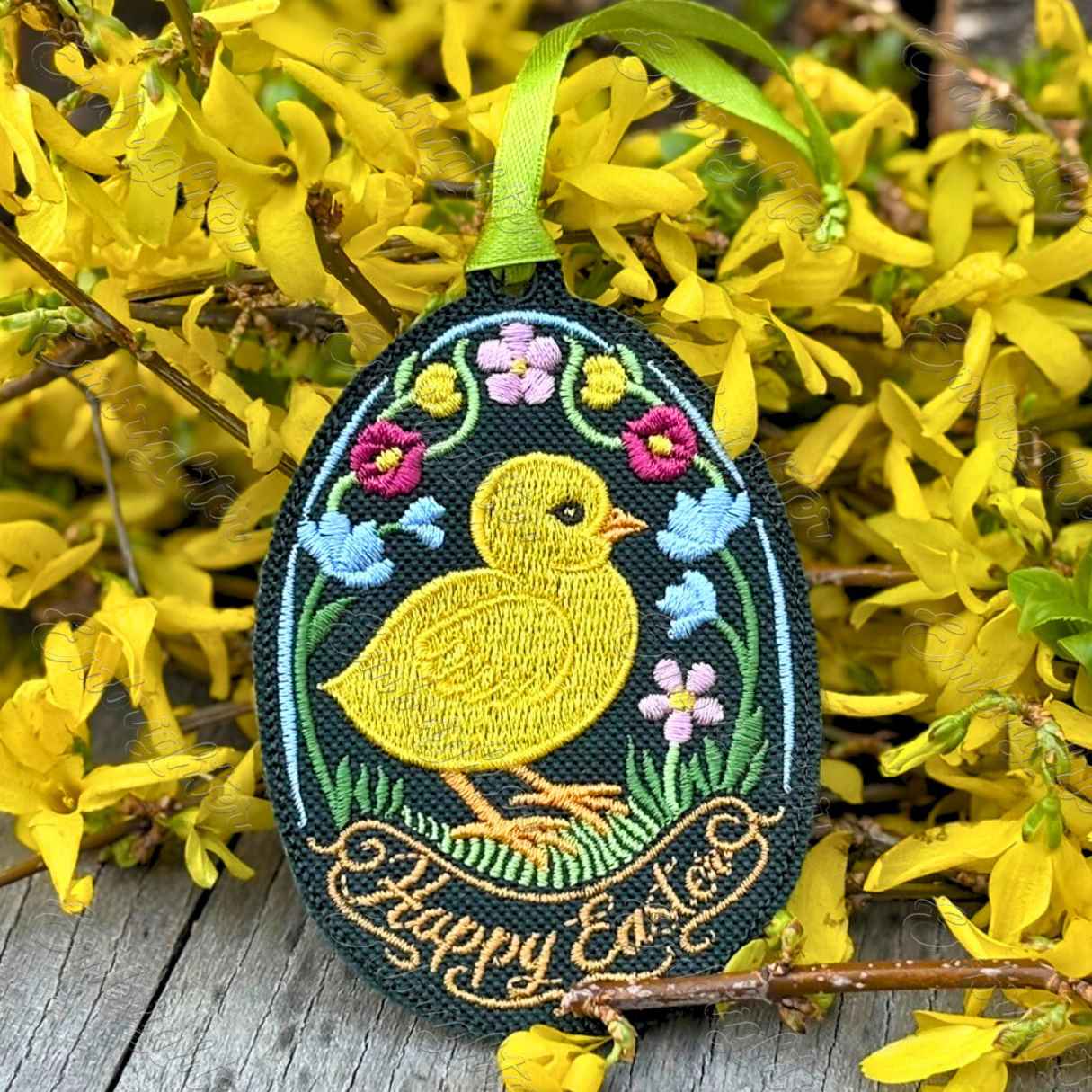 Happy Easter - Chick Easter Egg ITH Embroidery Design – Embrighter