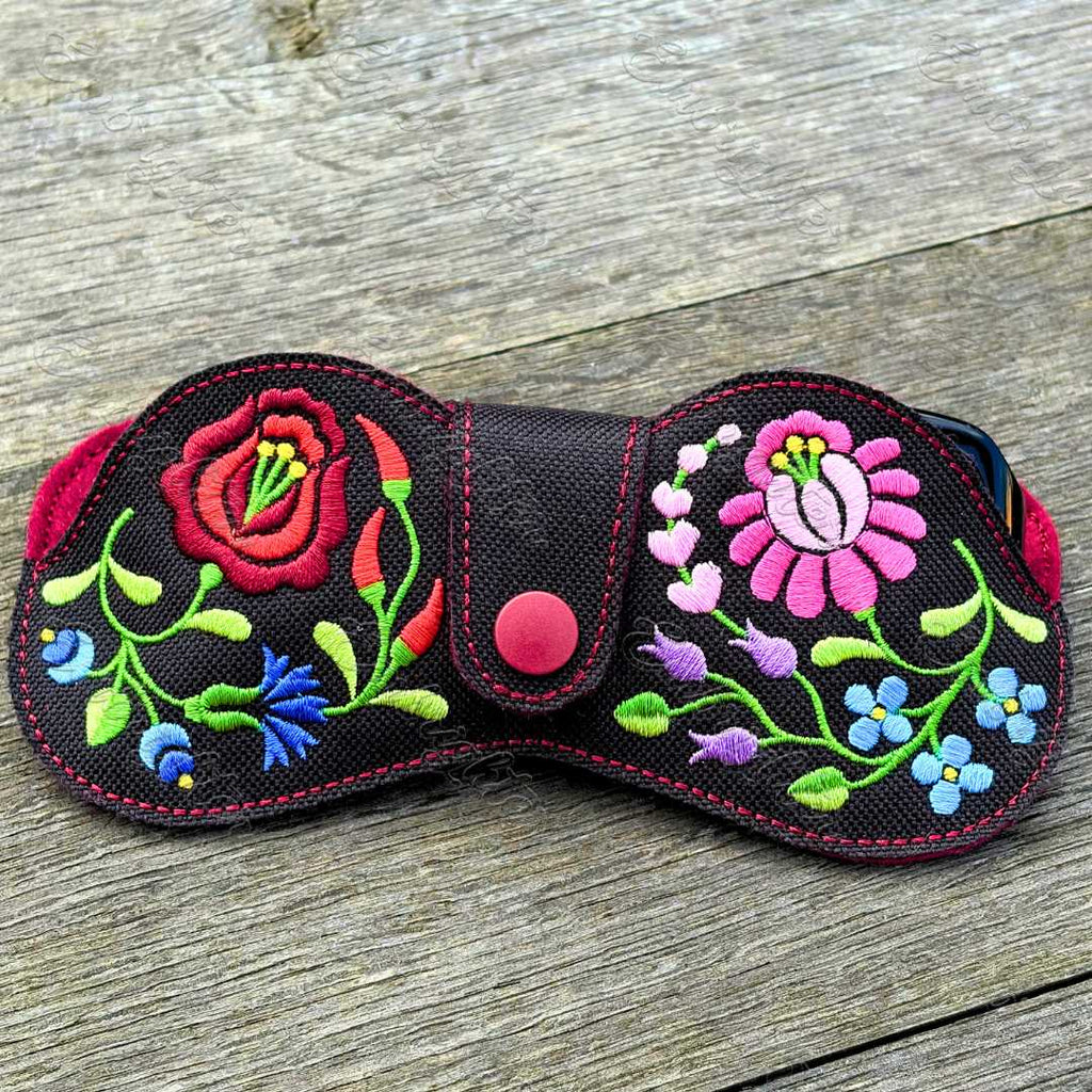 Glasses case ITH embroidery design – Kalocsa