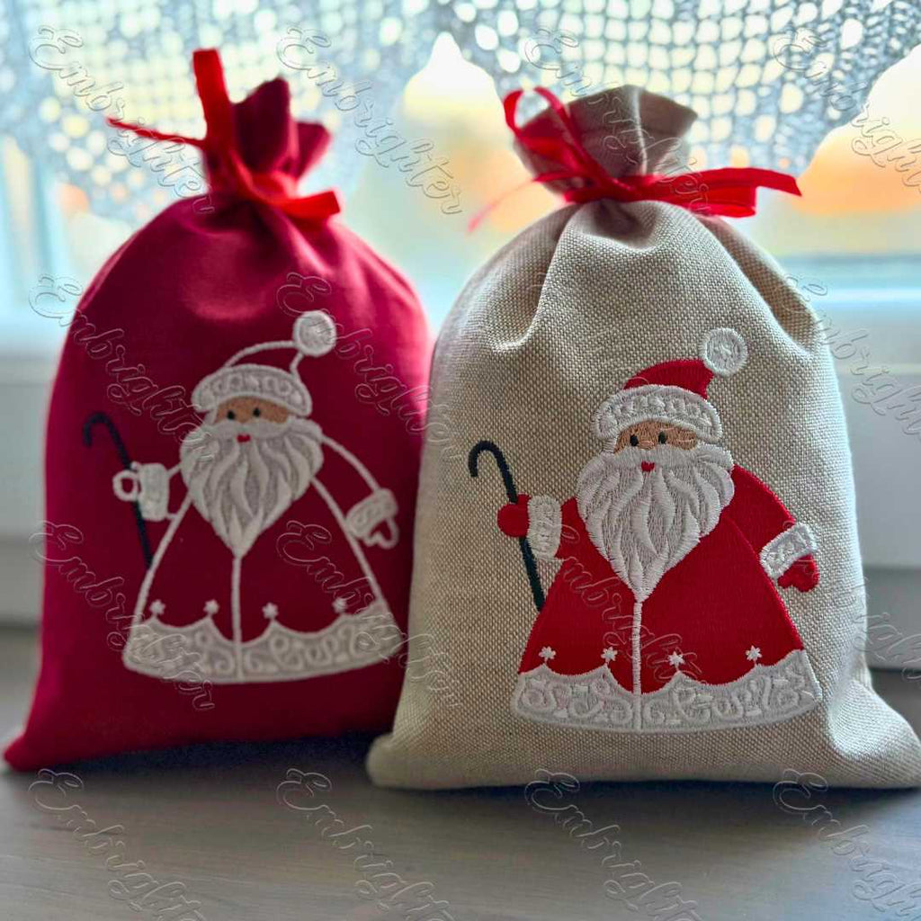 Santa Claus Four Styles Machine Embroidery Design Set