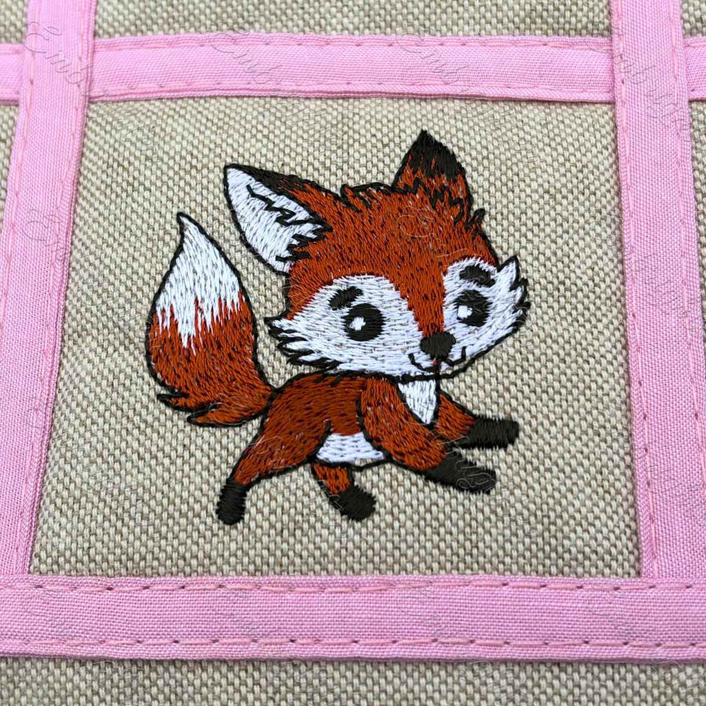 Scampering Fox embroidery design