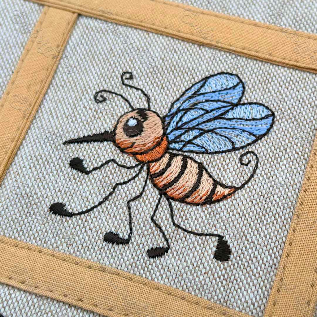 Scampering Mosquito embroidery design