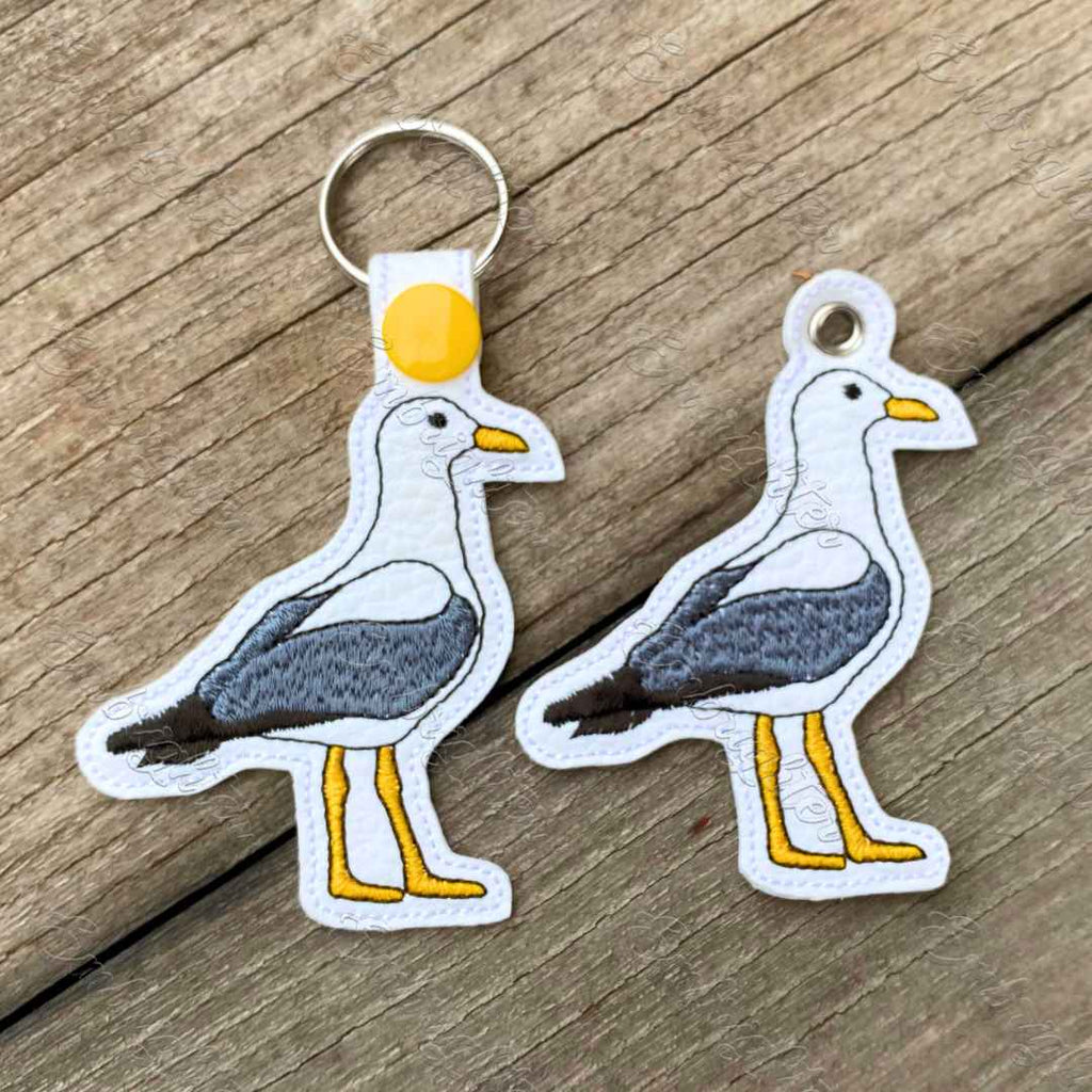 Seagull No. 2 ITH keychain embroidery design