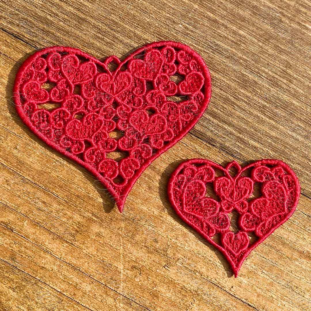 Heart Embroider FSL Heart Duo machine embroidery designs – Embrighter