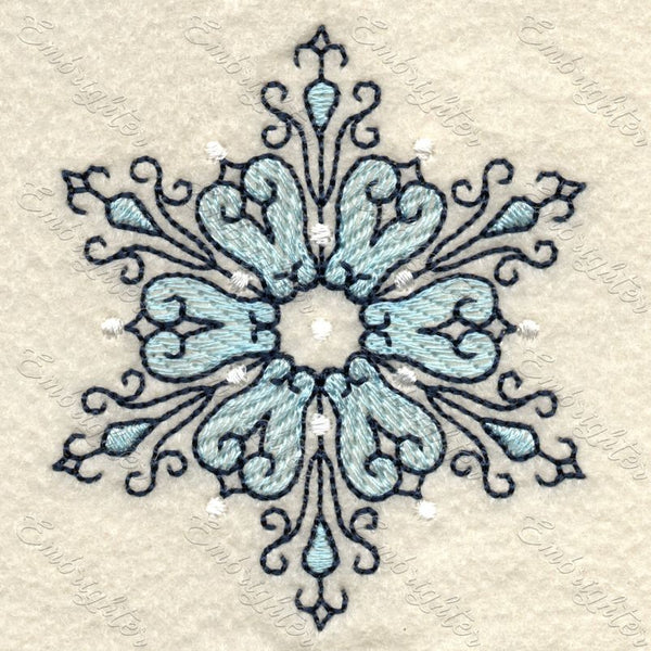 ITH filigree snowflake embroidery design set – Embrighter