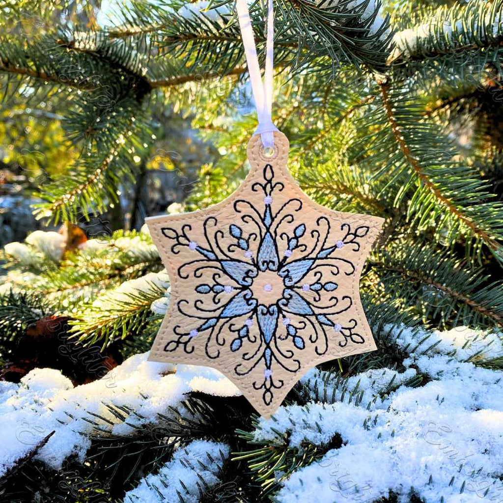 ITH filigree SMALL snowflake 04 embroidery design