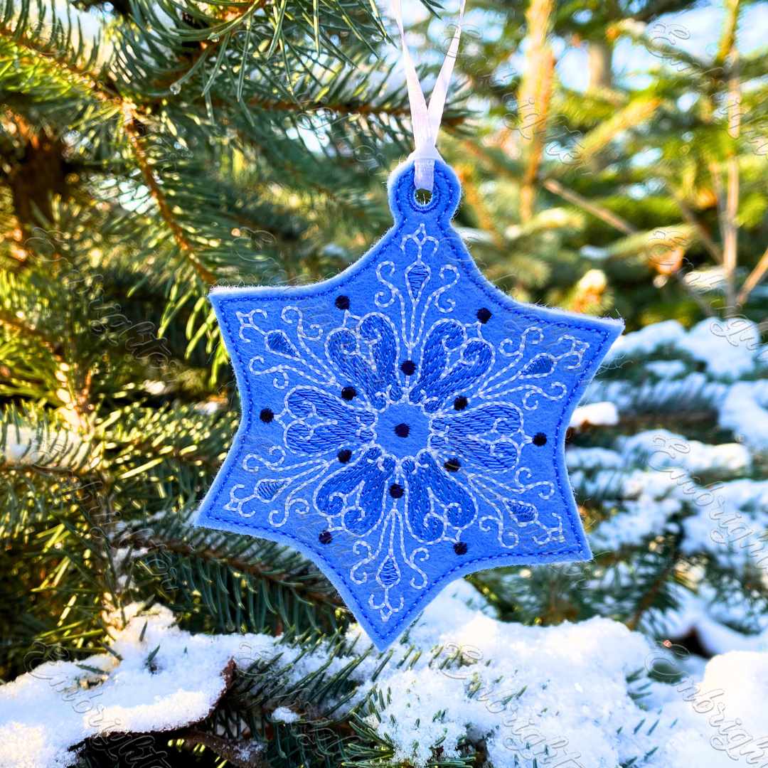 ITH filigree snowflake embroidery design set – Embrighter