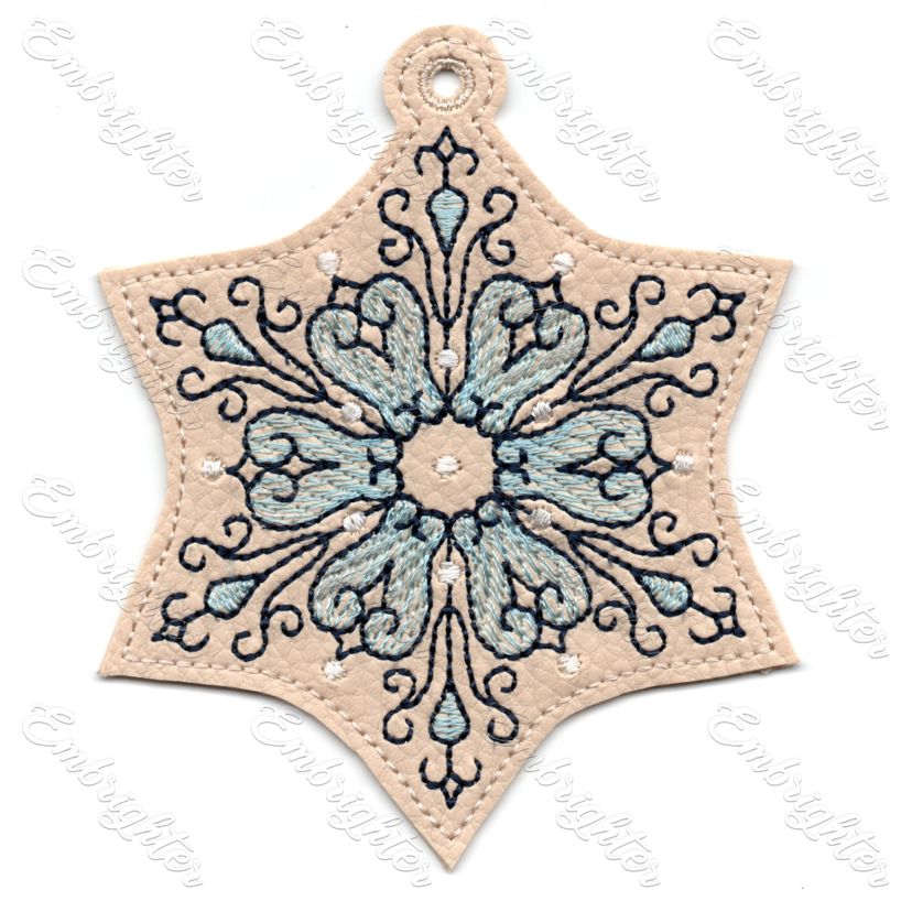 ITH filigree snowflake 04 embroidery design – Embrighter
