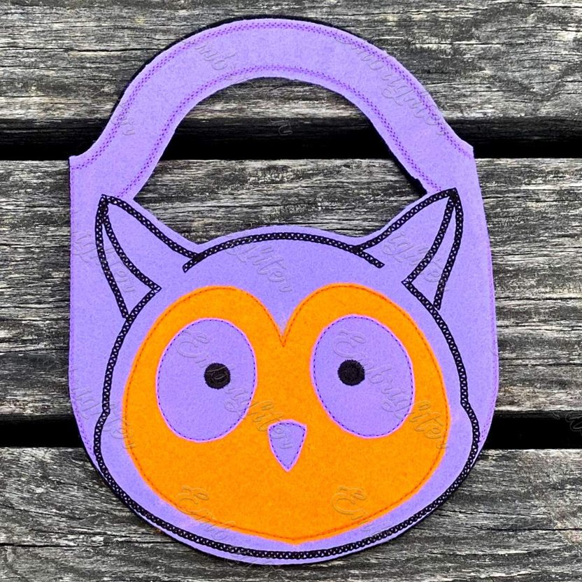 ITH Halloween treat bag embroidery design