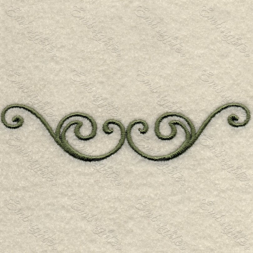 Machine embroidery design. Lovely curved border pattern. Useful for all occasions and ceremonies.