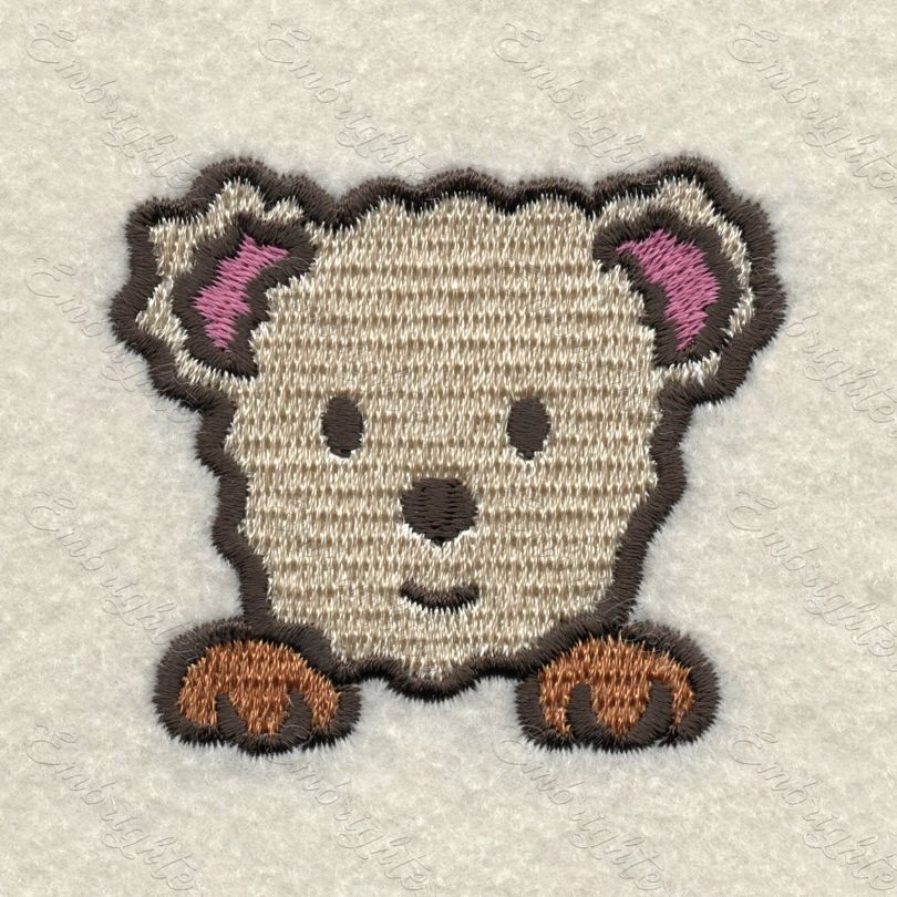 Machine embroidery design. Sweet puppy pattern for the kids, Curious doggy 02.
