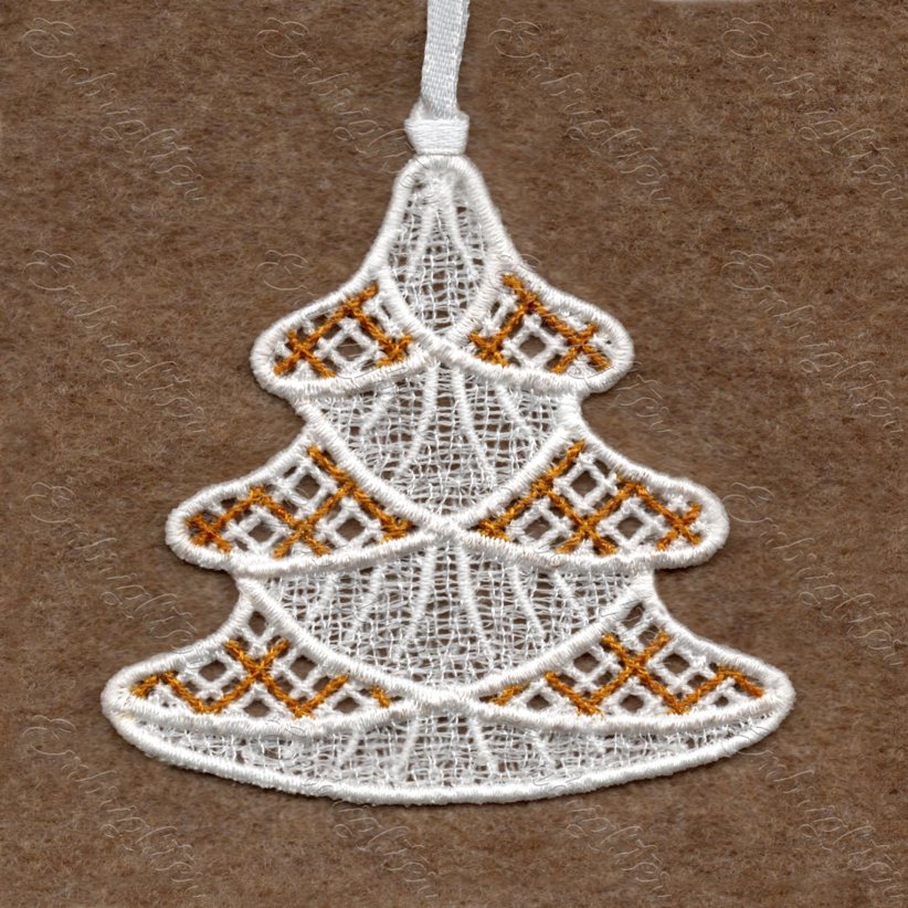 FSL tree christmas ornament embroidery design
