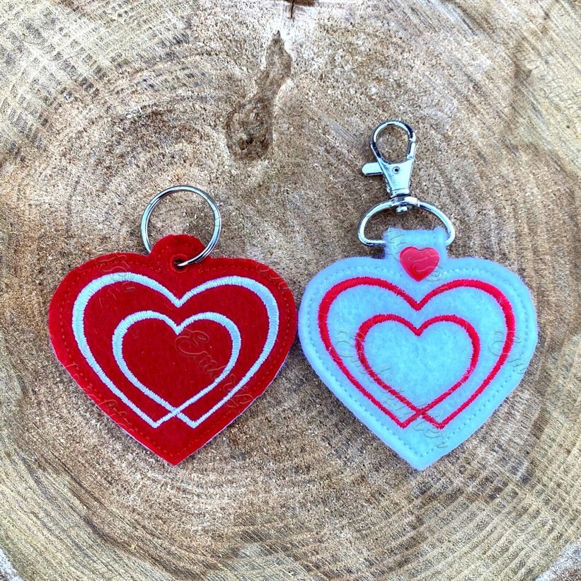 Bandage Heart – CHD – Heart – 2 Styles Included – Snap/Rivet Key Fob –  DIGITAL Embroidery Design – Nana's Handmade Baby Boutique