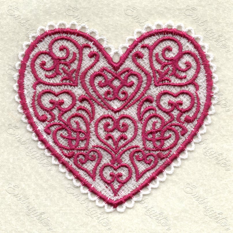 FSL heart machine embroidery design – Embrighter