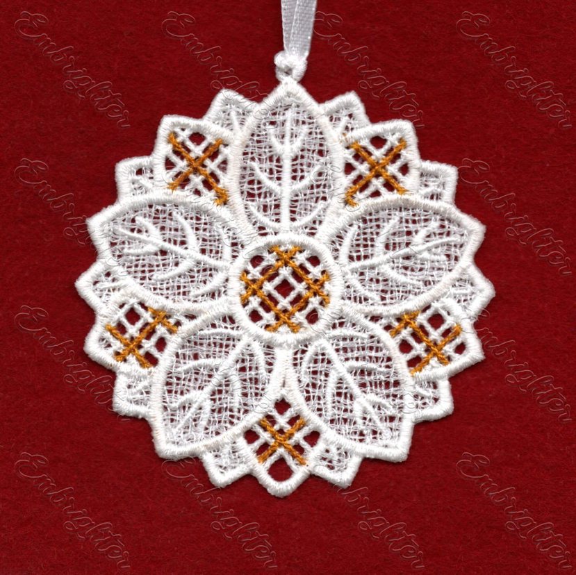 weihnachtsstern sticken FSL Weihnachtsstern Weihnachtsschmuck Stickmuster – Embrighter