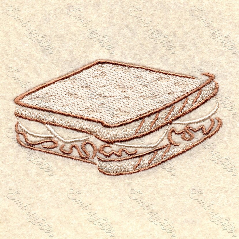 Sandwich embroidery design