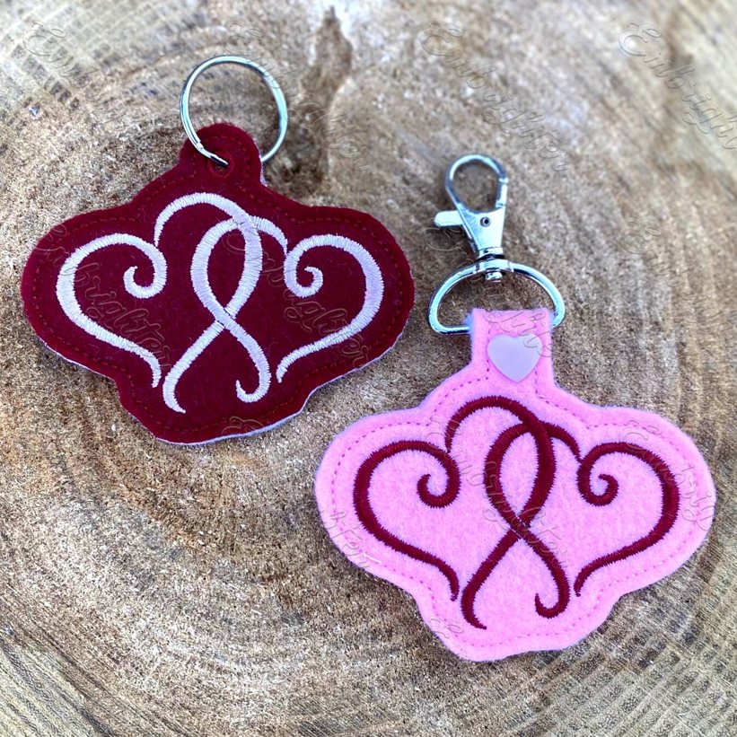 Bandage Heart – CHD – Heart – 2 Styles Included – Snap/Rivet Key Fob –  DIGITAL Embroidery Design – Nana's Handmade Baby Boutique