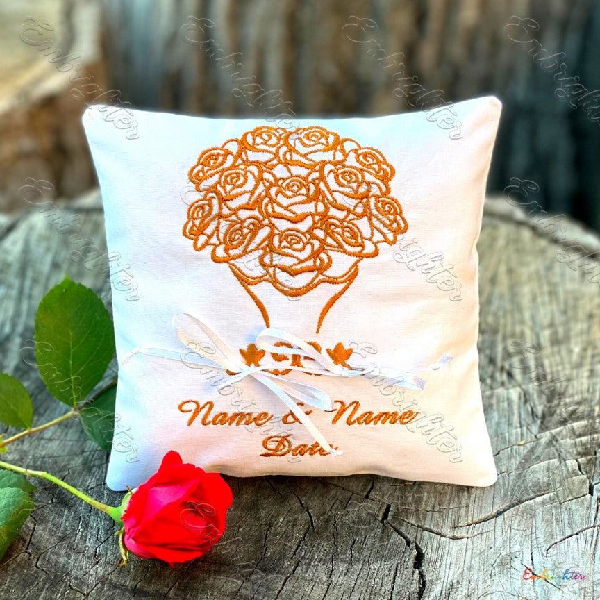 Ivory Lace Wedding Ring Pillow – Sewing From The Hart